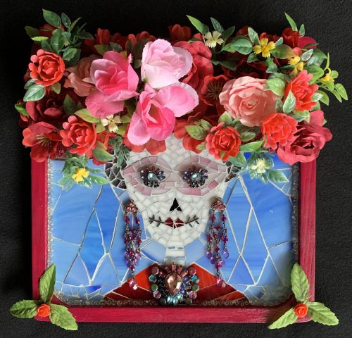 Day of The Dead Collection: Beautiful Flower Crown: Polish Tradition with a Contemporary Twist (8 of 12 mosaics)