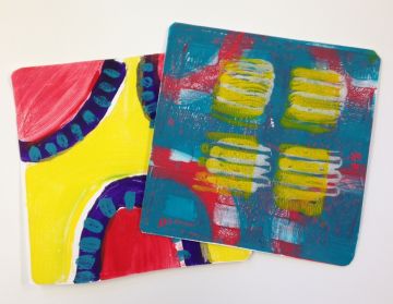 Fun with Gel Plates, ages 6 - 8